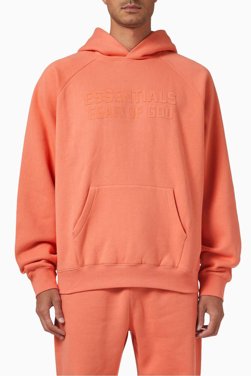 Fear of God Essentials Hoodie Coral | Essentials | HYPE by Crepdog Crew