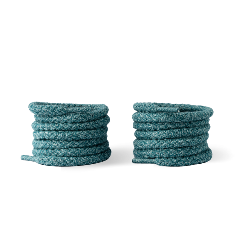 Braided icy blue rope laces | The GoodLace Company | Streetwear Laces by Crepdog Crew