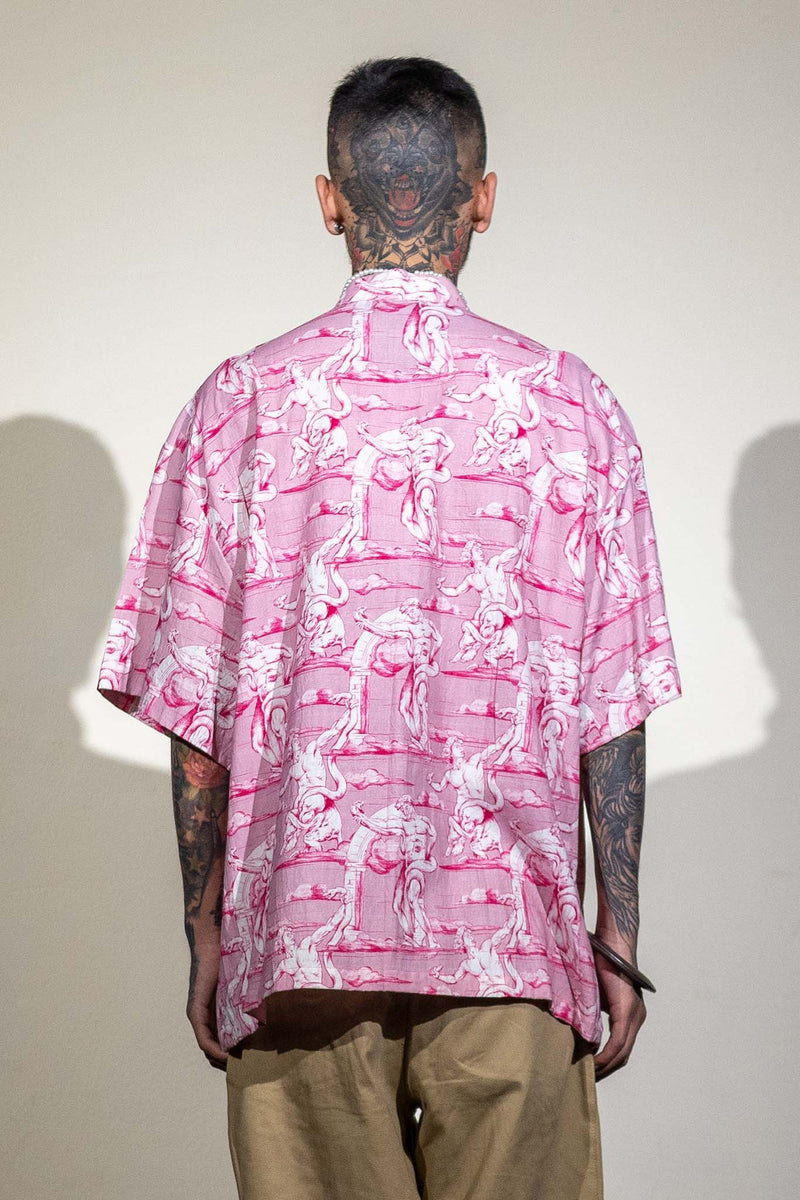 Roman Shirt (Pink) | PRXKHXR | Streetwear Shirts by Crepdog Crew