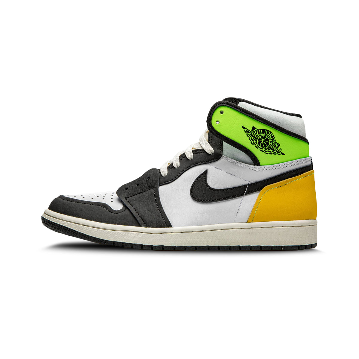 Jordan Retro High White Black Volt University Gold