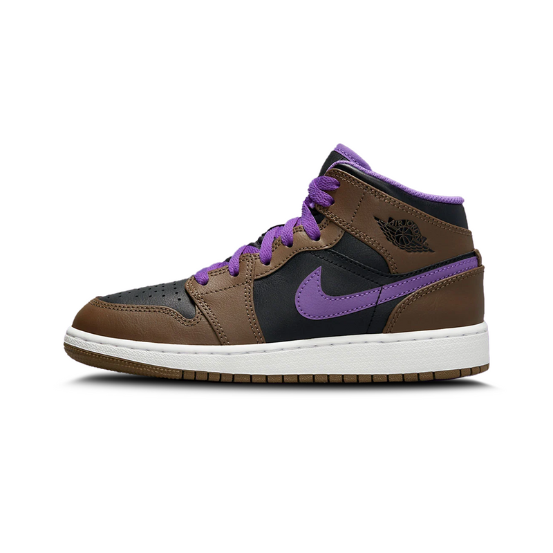 Jordan 1 Mid Purple Mocha | Nike Air Jordan | Sneaker Shoes by Crepdog Crew