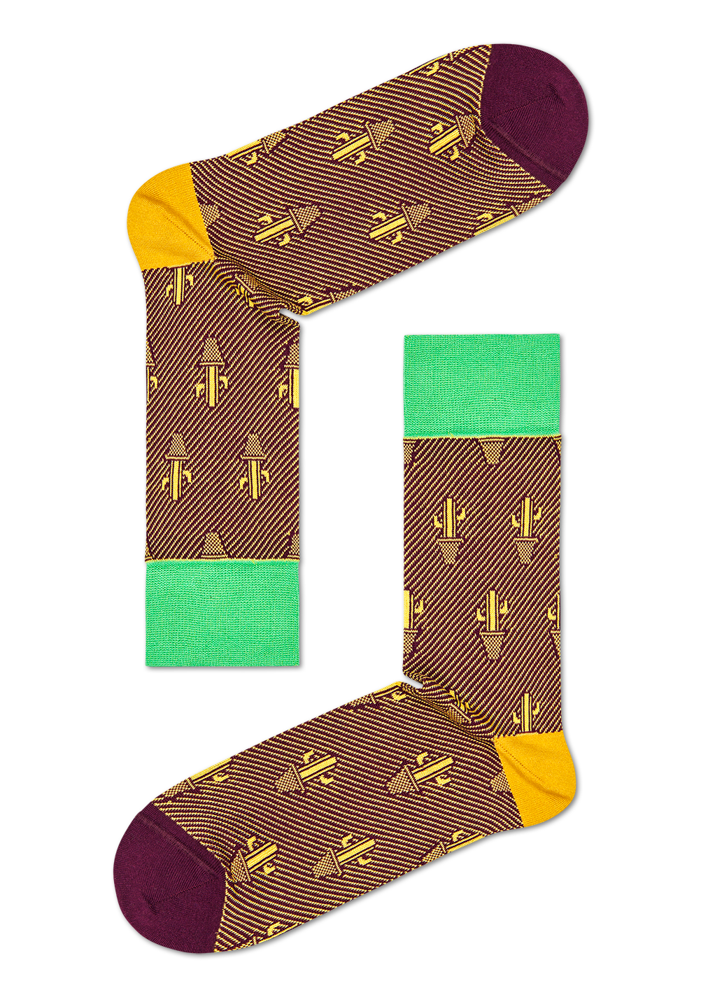 Happy Socks Dressed Cactus Crew Sock