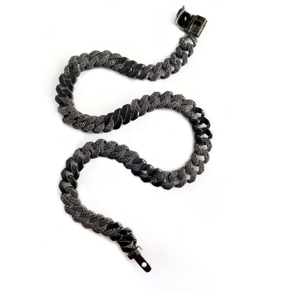 COAL CUBAN LINK | THE NOBLE SCULPTOR | Streetwear Necklace by Crepdog Crew