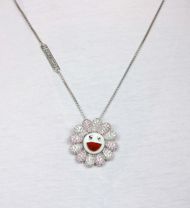 ICED SPINNING MURAKAMI FLOWER PINK/WHITE | THE NOBLE SCULPTOR | Streetwear Pendant by Crepdog Crew