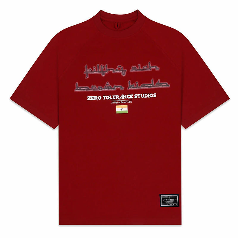 Filthy Rich Red T-shirt | Zero Tolerance | Streetwear T-shirt by Crepdog Crew