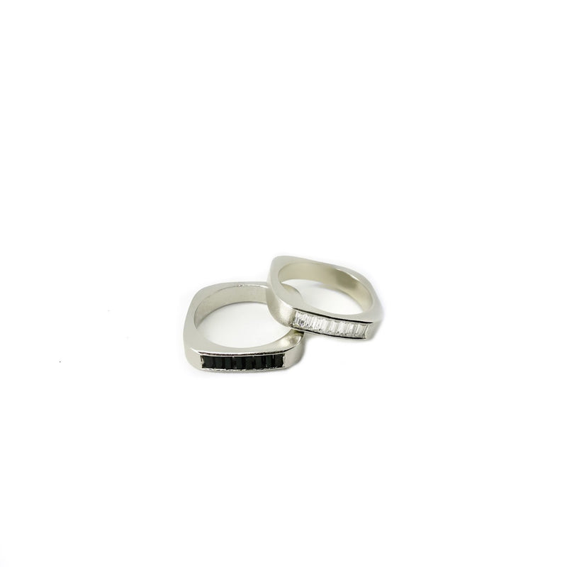 BAGUETTE BEAM (WHITE) | THE NOBLE SCULPTOR | Streetwear Ring by Crepdog Crew