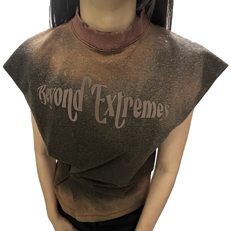 Cinched Top - Brown | Beyond Extremes | Streetwear T-shirt by Crepdog Crew