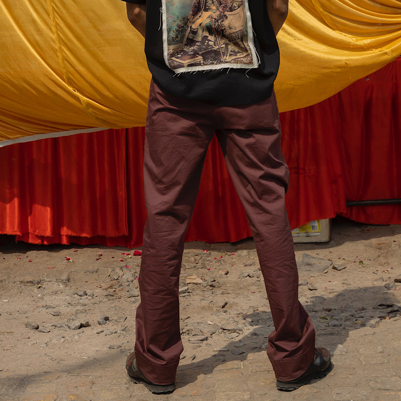 Gunmetal Pants Dark Maroon | Zero Tolerance | Streetwear Pants Trousers by Crepdog Crew
