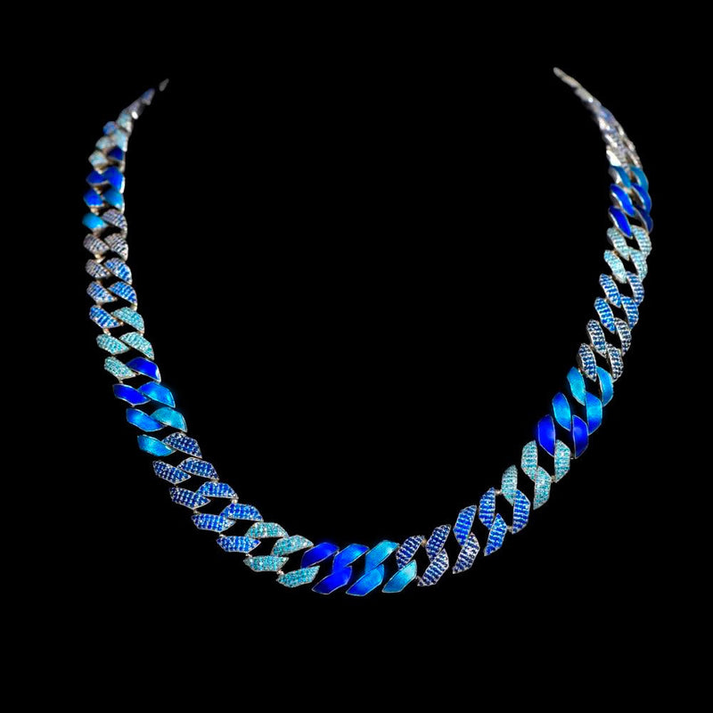 ICE BLUE LINK | THE NOBLE SCULPTOR | Streetwear Necklace by Crepdog Crew