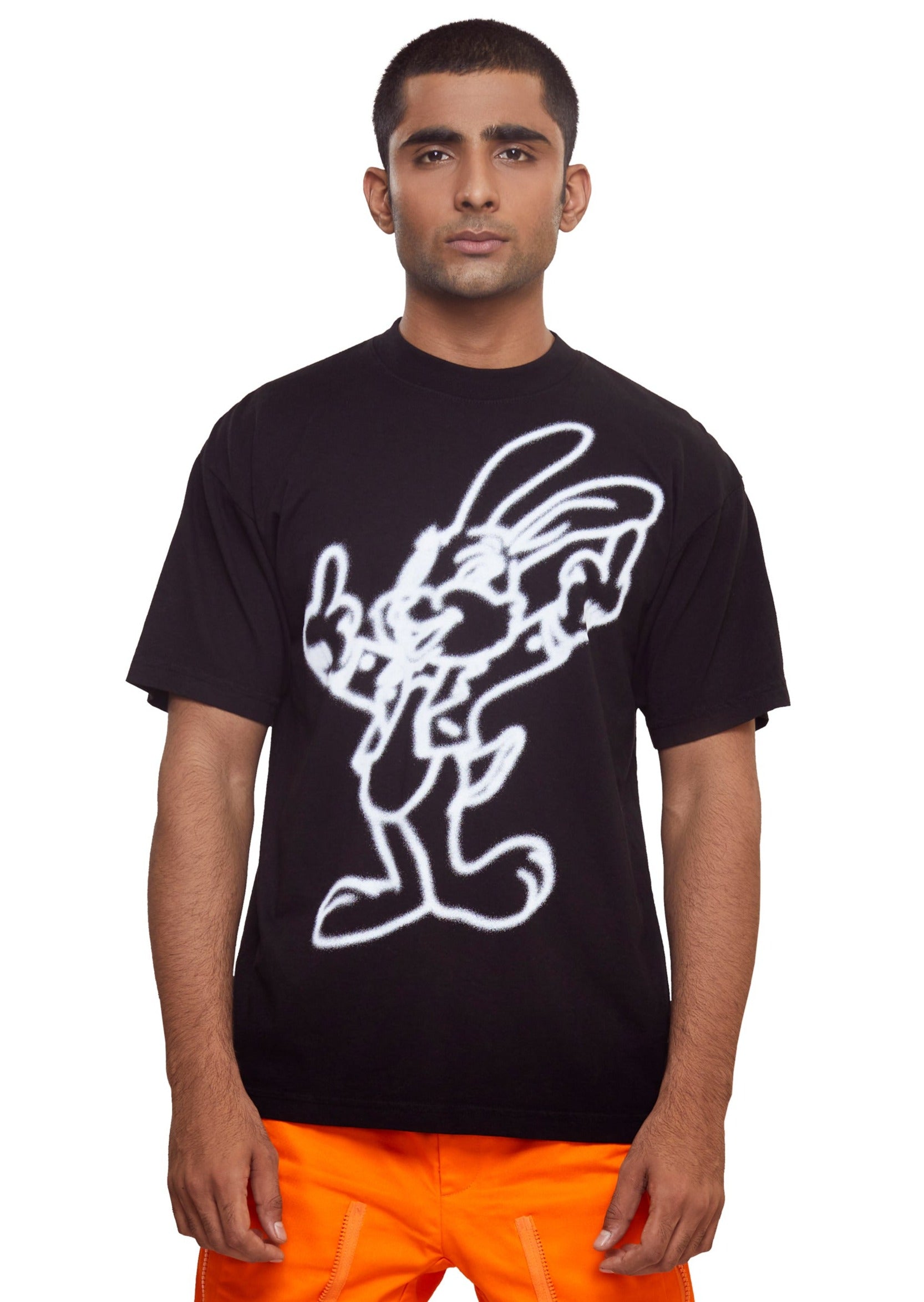Graphic t-shirt by Domrebel in a medium weight 100% cotton fabric with a rabit Print