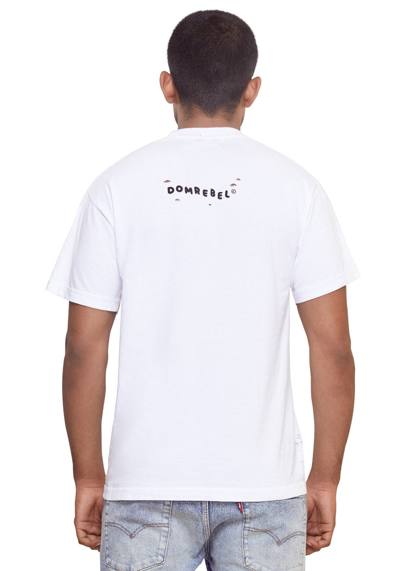 Cheeks Box T (White) | Dom Rebel | Streetwear T-shirt by Crepdog Crew