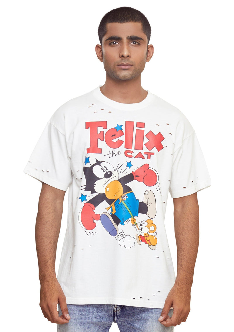 Vintage Knockout Cat Felix Tee | Mostly Heard Rarely Seen | Streetwear T-shirt by Crepdog Crew