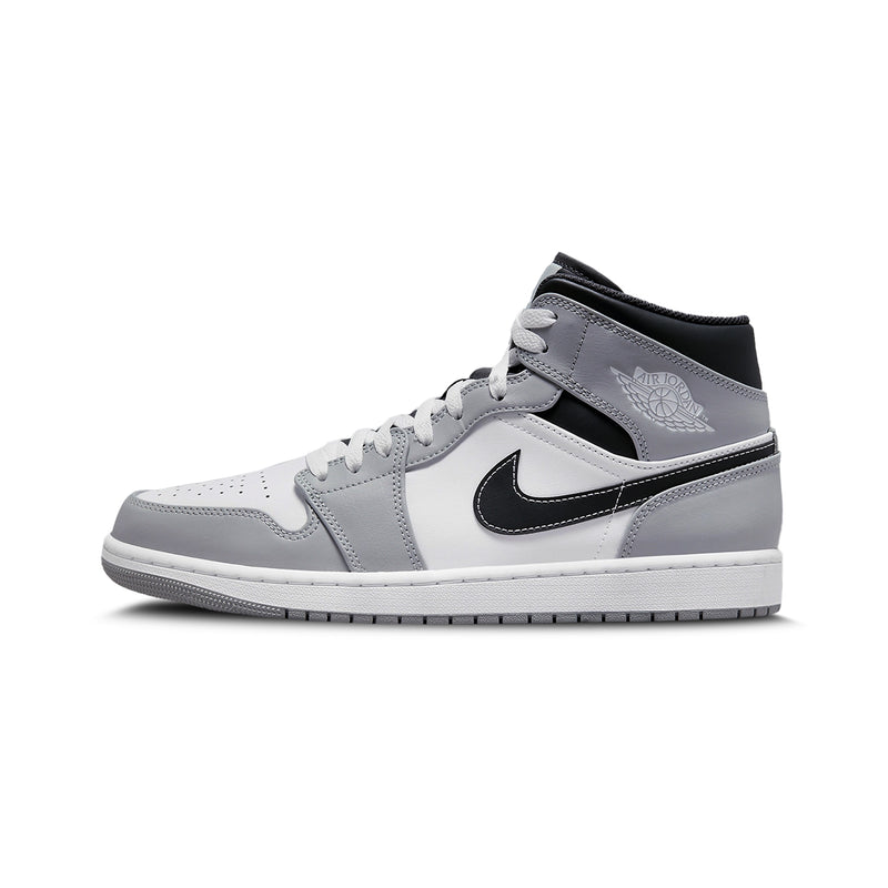 Jordan 1 Mid Light Smoke Grey Anthracite | Nike Air Jordan | Sneaker Shoes by Crepdog Crew