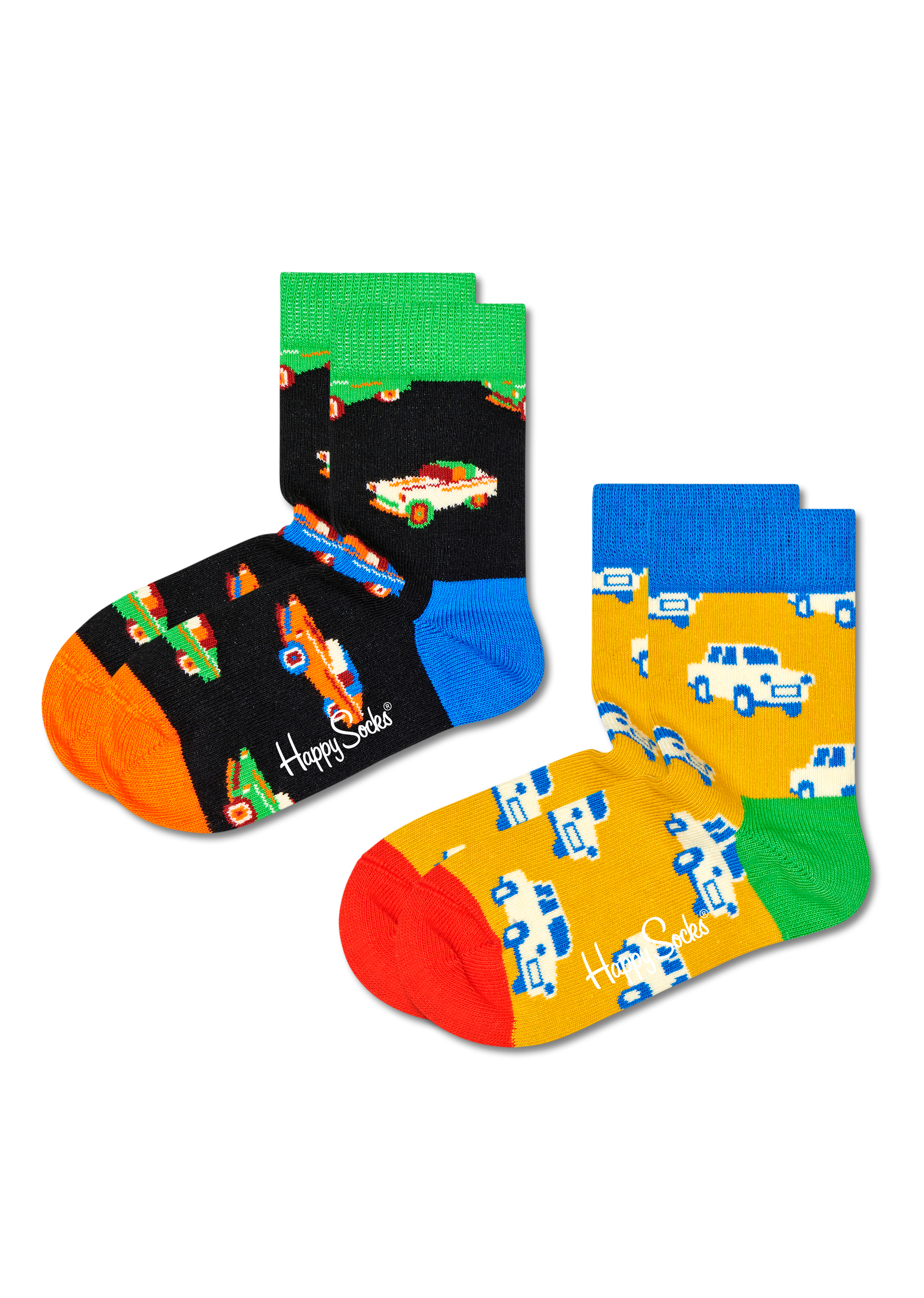 Happy Socks 2-Pack Kids Car Sock