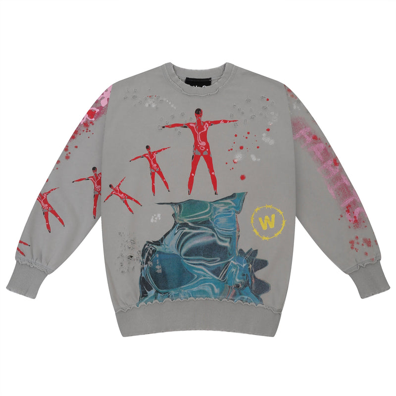 Sweatshirt - Ice "Fly Me To The Moon" | WHYLABS | Streetwear Sweatshirt Hoodies by Crepdog Crew
