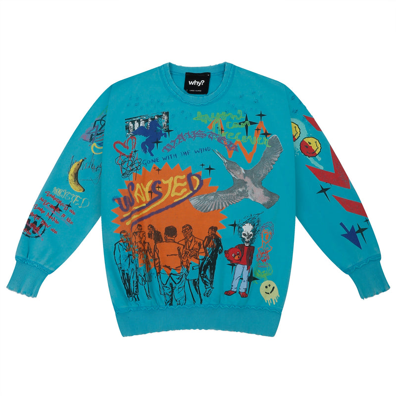 Sweatshirt - Mineral "Gone With The Wind" | WHYLABS | Streetwear Sweatshirt Hoodies by Crepdog Crew