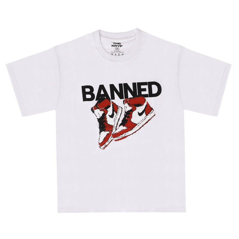 The Banned NFT Tee - White | The Kryp | Streetwear T-shirt by Crepdog Crew