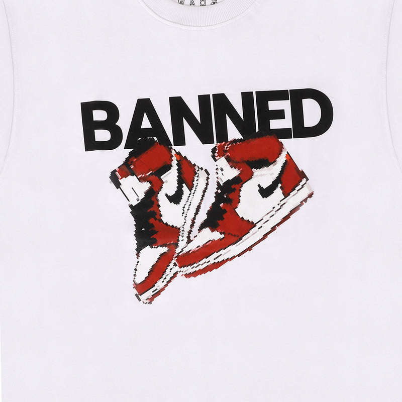 The Banned NFT Tee - White | The Kryp | Streetwear T-shirt by Crepdog Crew
