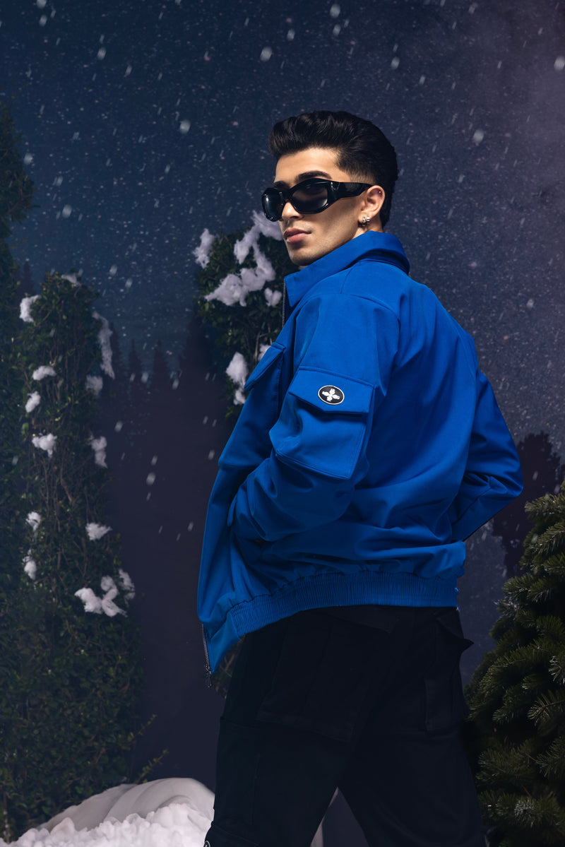 RANGER JACKET: SAPPHIRE BLUE | NATTY GARB | Streetwear Jacket by Crepdog Crew