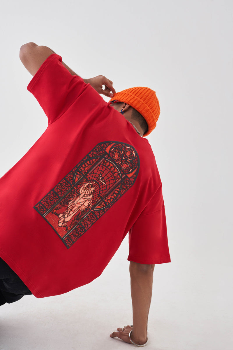 TAKE ME TO CHURCH - SCARLETT RED | NATTY GARB | Streetwear T-shirt by Crepdog Crew