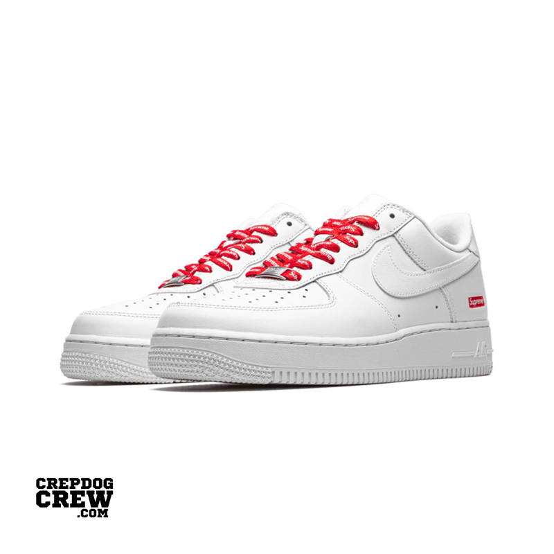 Nike Air Force 1 Low Supreme White | Nike Air Force | Sneaker Shoes by Crepdog Crew