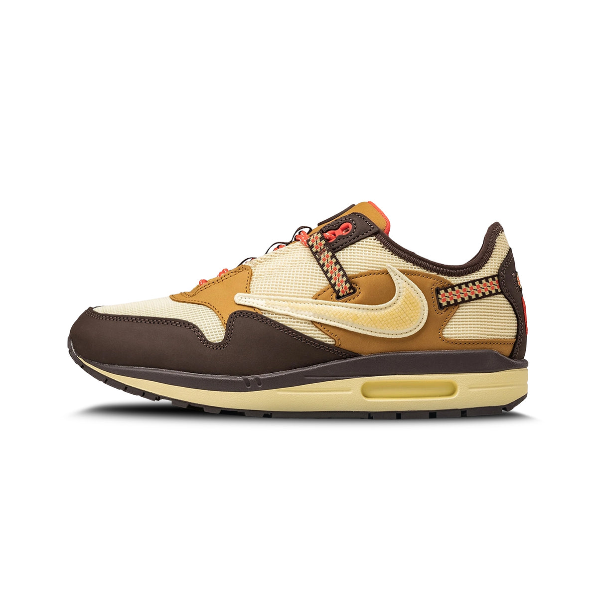 Nike Air Max 1 Travis Scott Cactus Jack Brown Black White Suede Leather New Nike Air Max 1 Travis Scott Cactus Jack Baroque Brown  main image 2