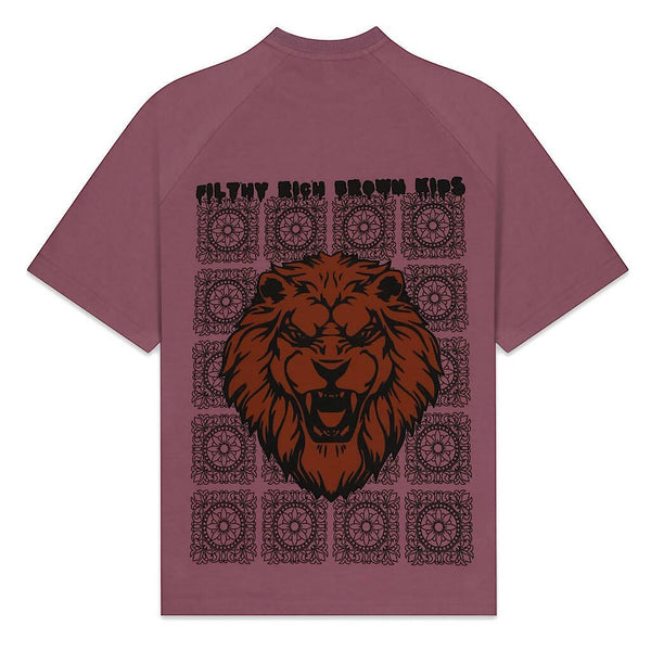 Block Lion Lavender T-shirt|Block lion