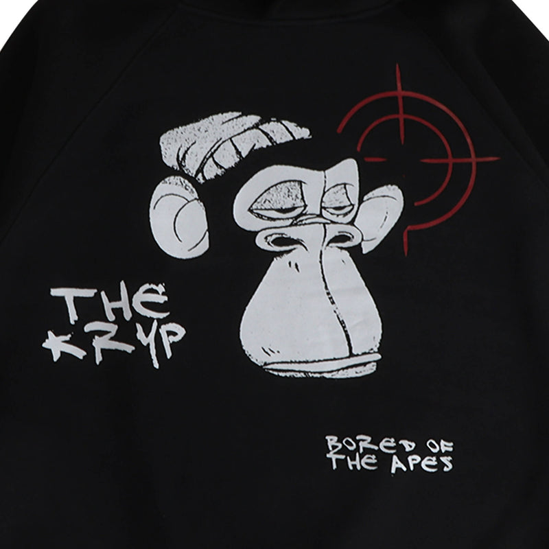 Vintage Bored Ape | The Kryp | Streetwear Sweatshirt Hoodies by Crepdog Crew