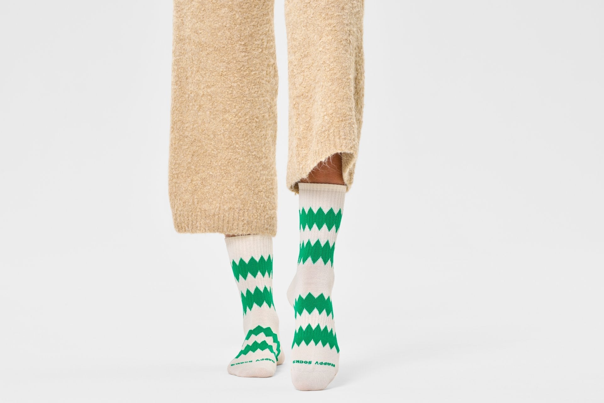 Happy Socks Zigzag 3/4 Crew Sock