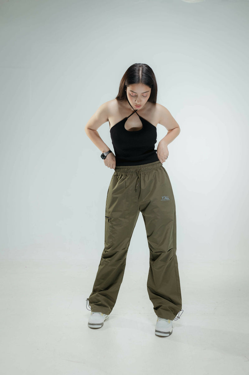 PARA (MILITARY GREEN) | Y*ALL | Streetwear Pants Trousers by Crepdog Crew