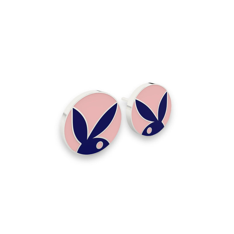PLAYBOY BUTTON STUDS | THE NOBLE SCULPTOR | Streetwear Earrings by Crepdog Crew