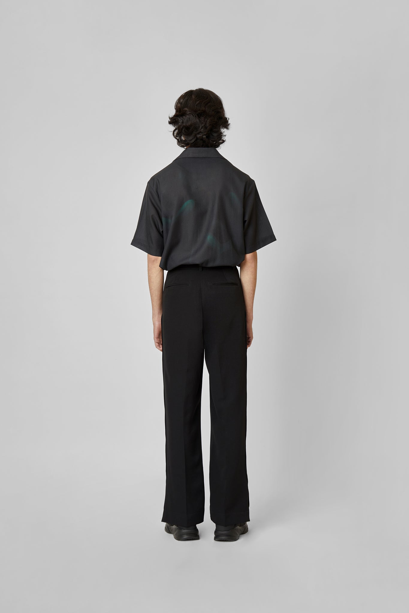PLEATED HIGH WAISTED TROUSERS