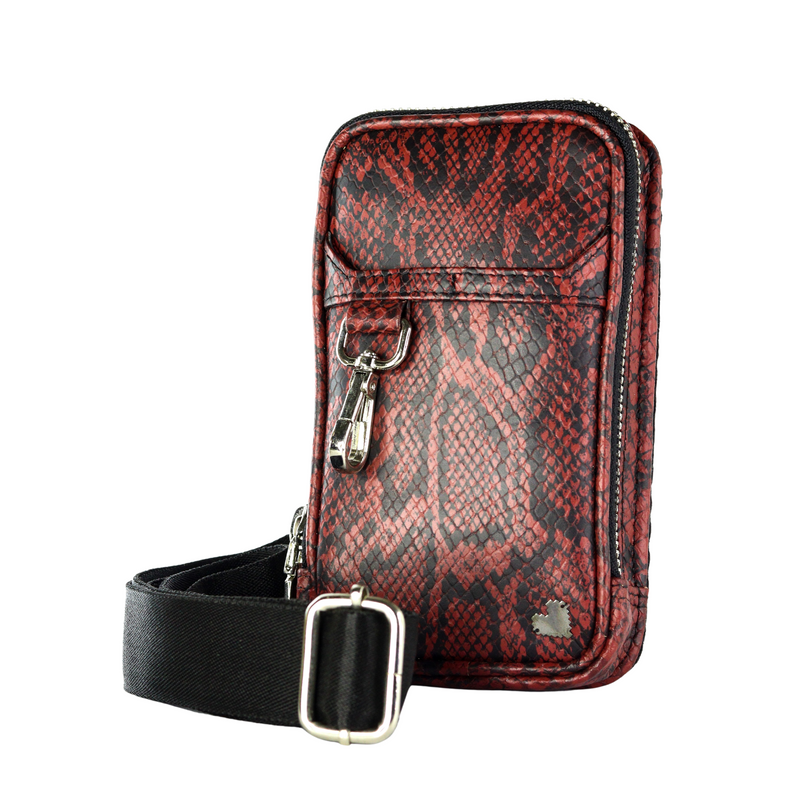 Single Holster Bag - Rattlesnake Red | KISSR | Streetwear Bag by Crepdog Crew