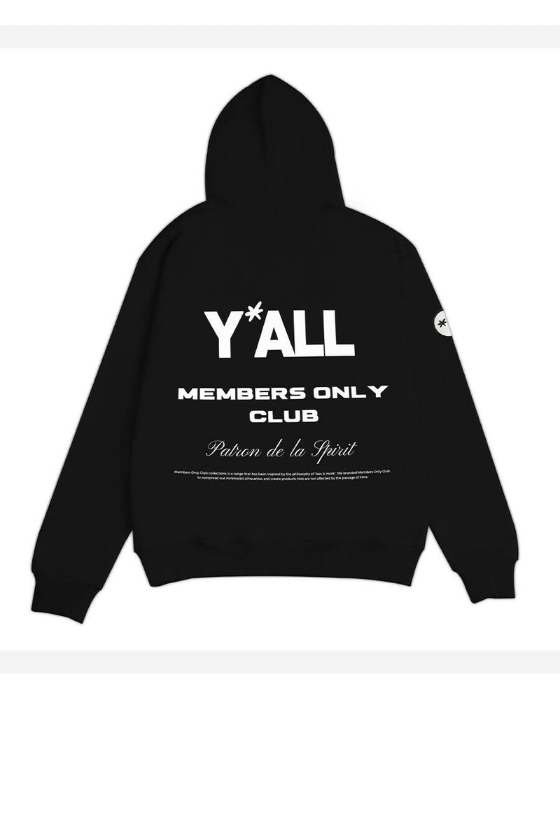 MEMBERS ONLY CLUB - BLACK | Y*ALL | Streetwear Sweatshirts & Hoodies by Crepdog Crew