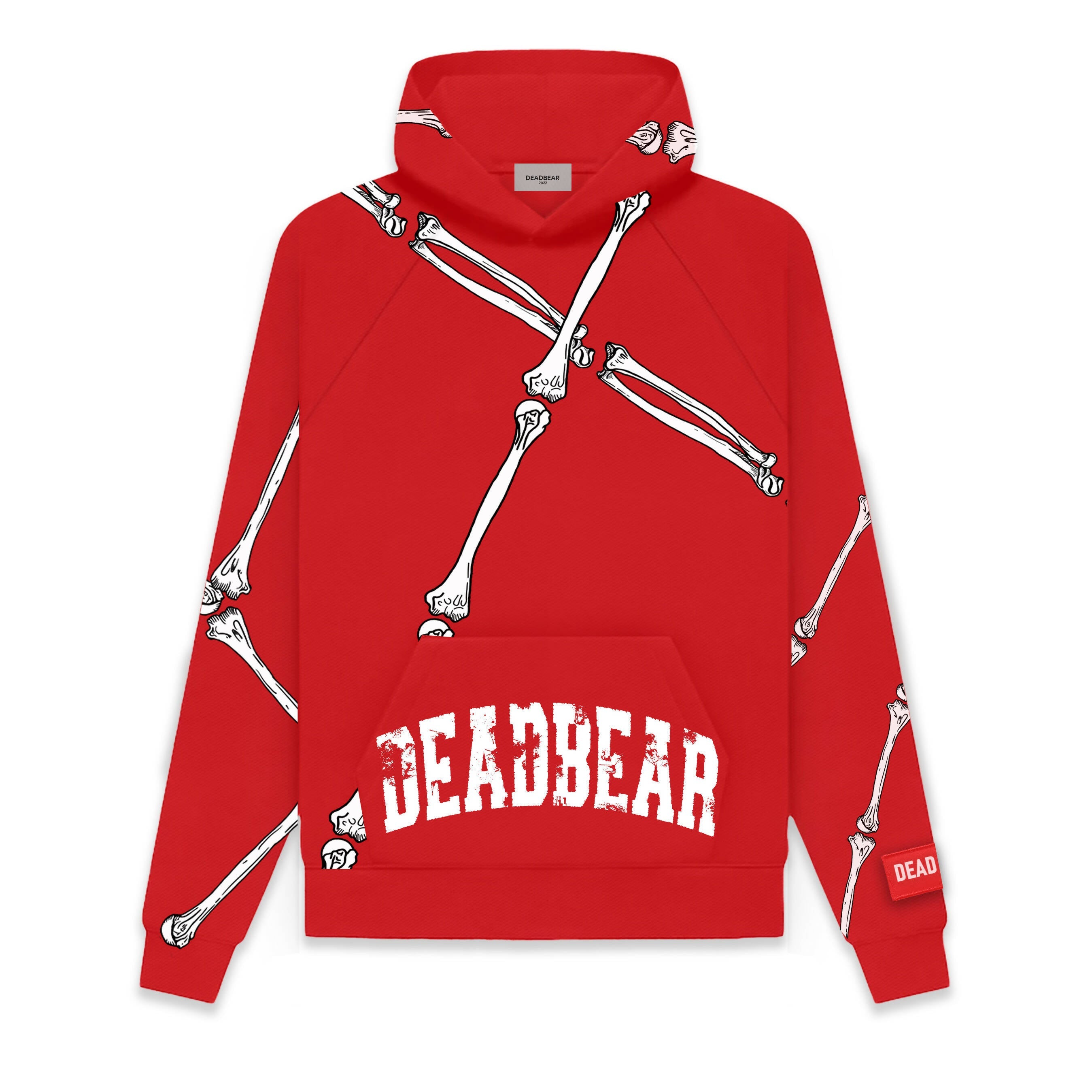 Bare Bone Hoodie Red