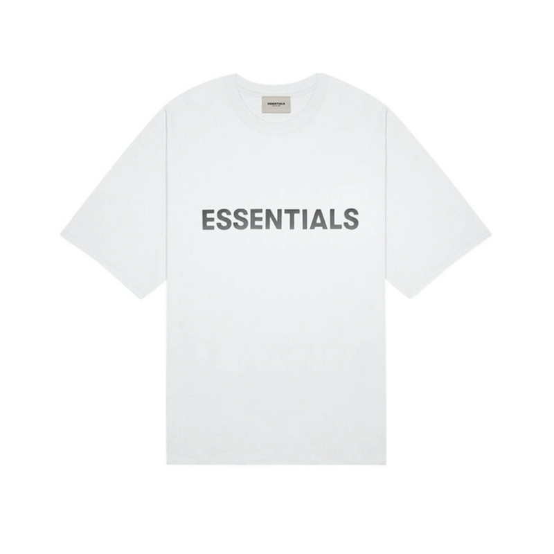Fear of God Essentials Boxy T-Shirt Applique Logo White | Essentials | HYPE by Crepdog Crew