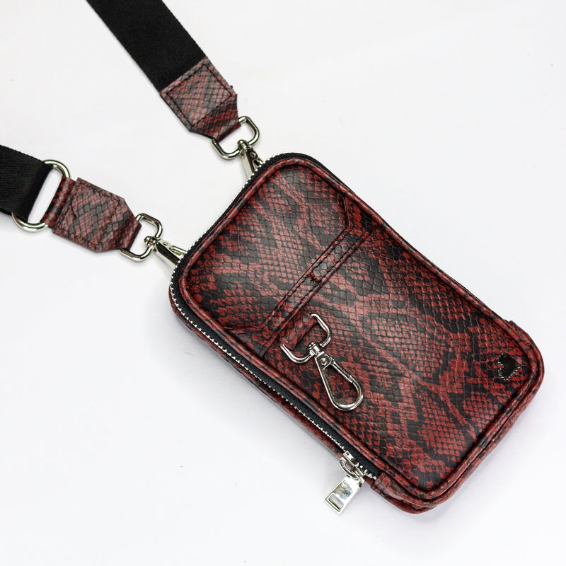 Single Holster Bag - Rattlesnake Red | KISSR | Streetwear Bag by Crepdog Crew