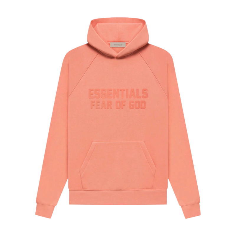 Fear of God Essentials Hoodie Coral | Essentials | HYPE by Crepdog Crew