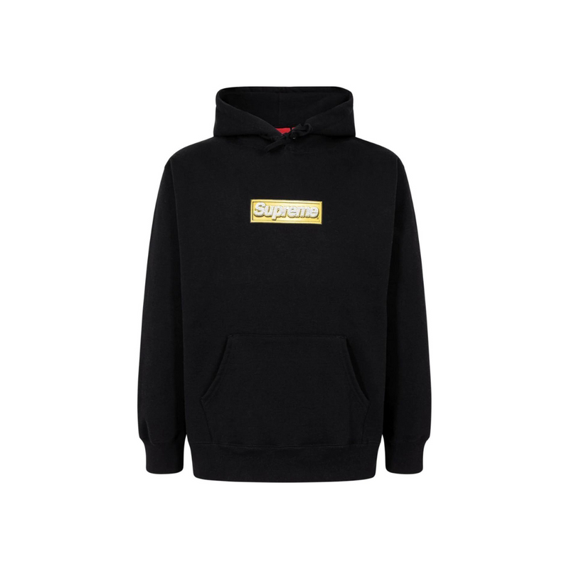 Supreme Bling Box Logo Hooded Sweatshirt Black | Supreme | HYPE by Crepdog Crew