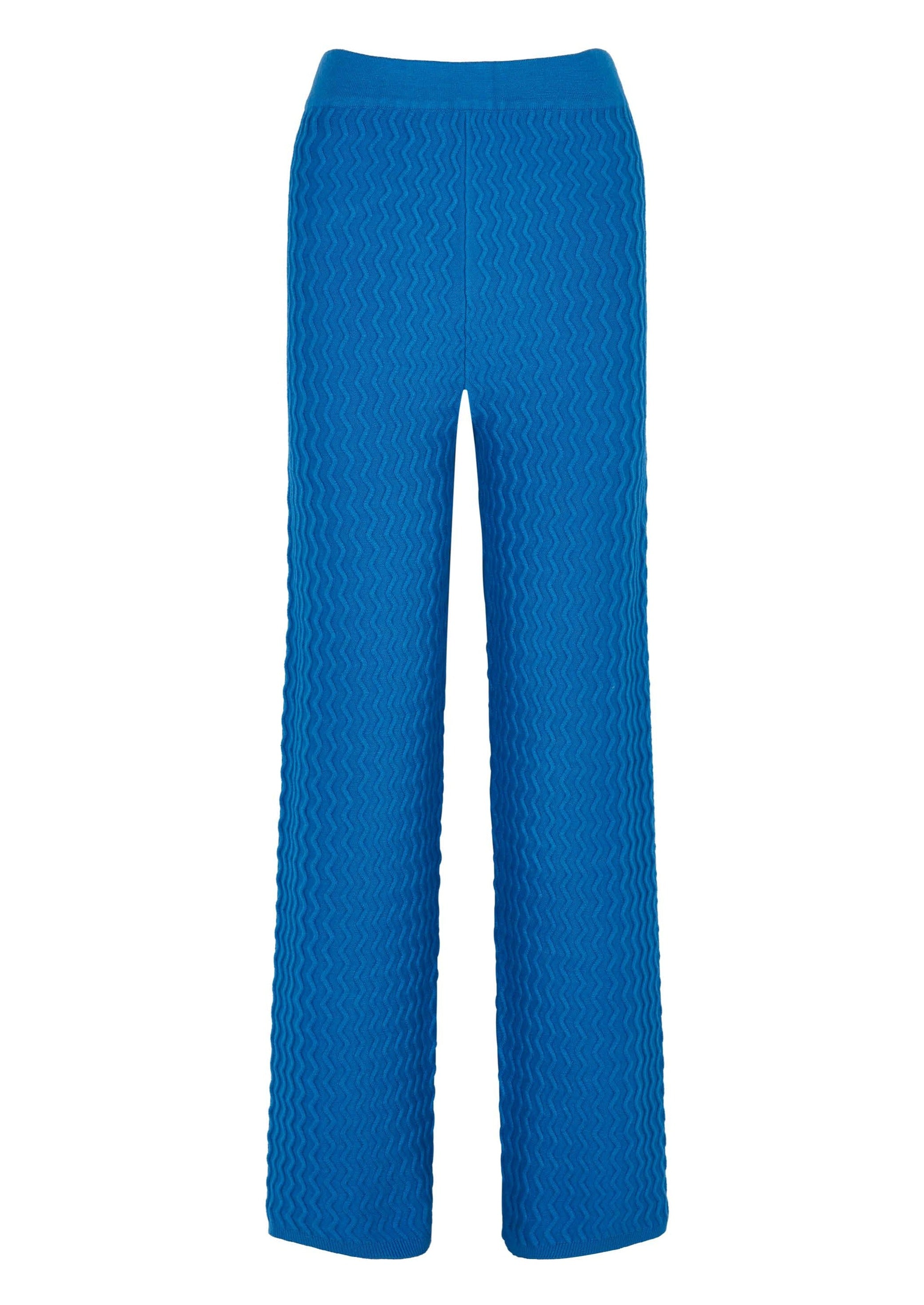 Blue knitted rib pants from the brand House Of Sunny