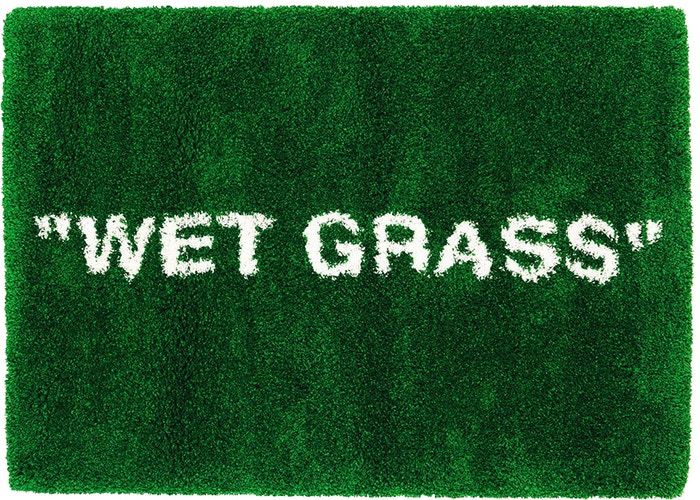 Virgil Abloh x IKEA MARKERAD "WET GRASS" Rug 195x132 CM Green | Ikea | HYPE by Crepdog Crew
