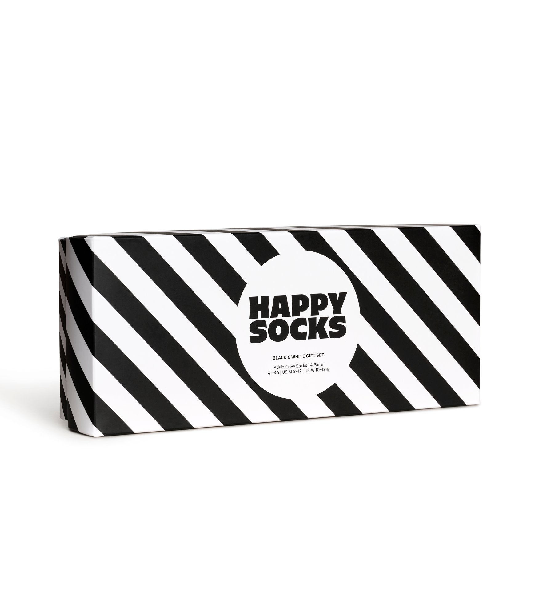 Happy Socks 4-Pack Classic Black & White Socks Gift Set