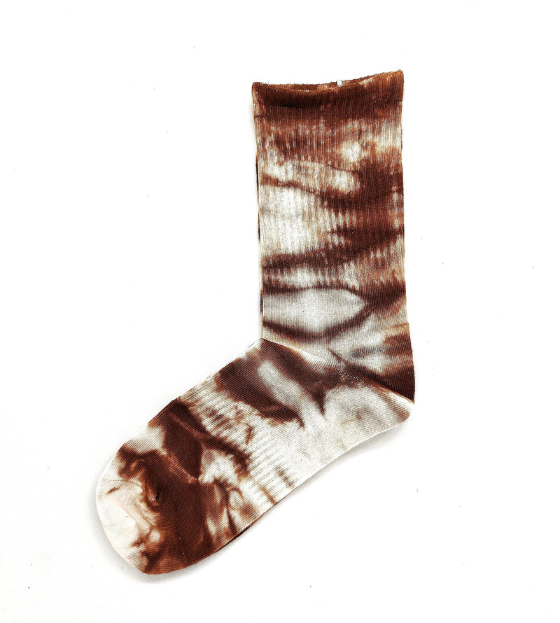 Tye dye socks Mocha | The GoodLace Company | Streetwear Socks by Crepdog Crew