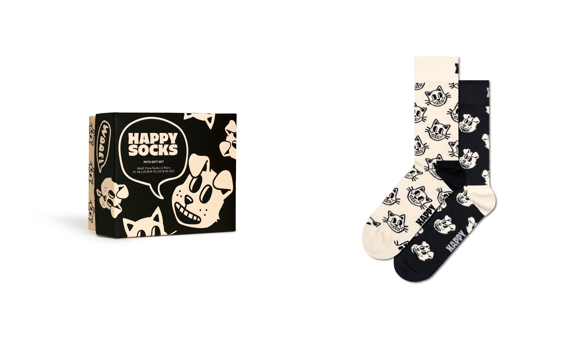Happy Socks 2-Pack Pets Socks Gift Set