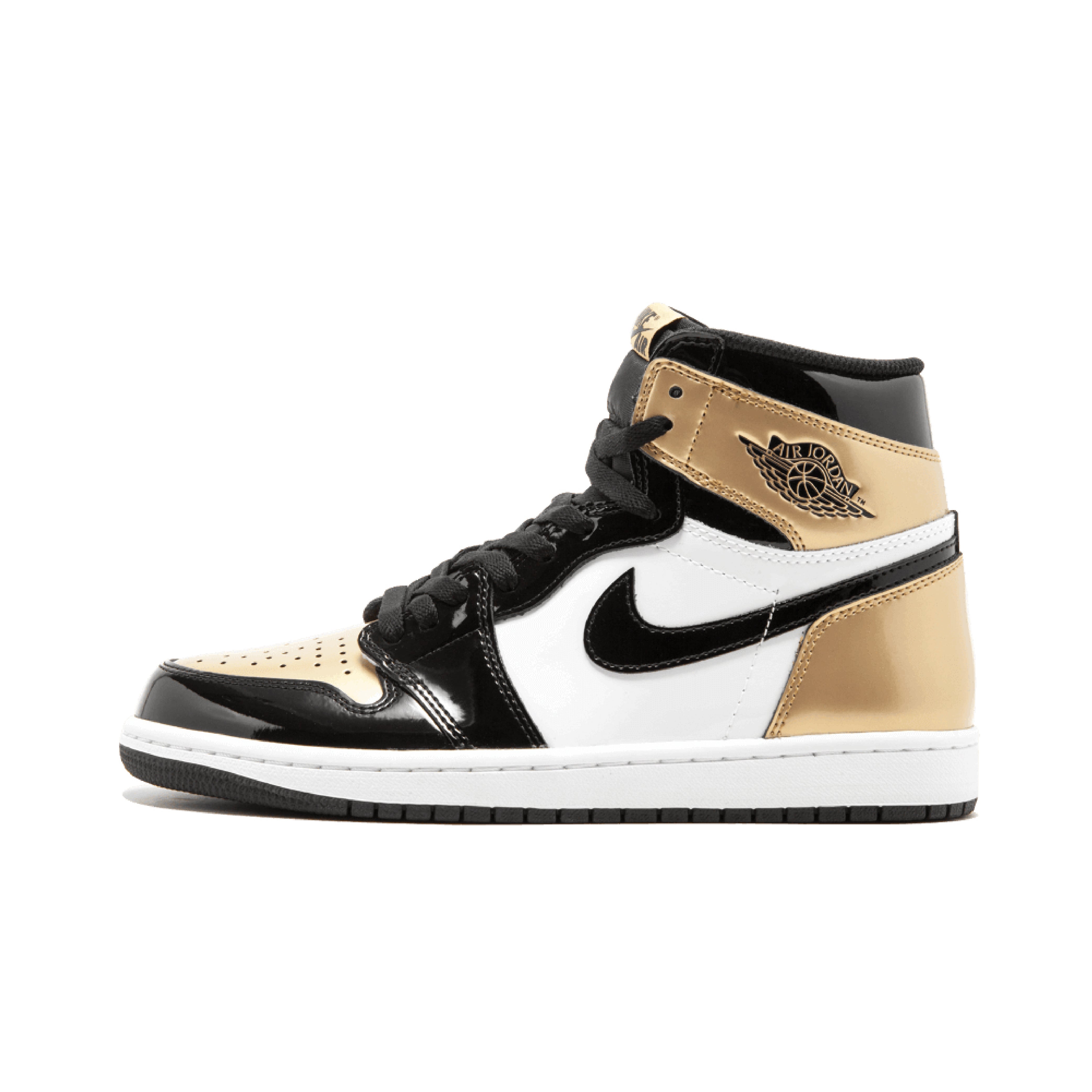 Jordan 1 Retro High NRG Patent Gold Toe - Crepdog Crew