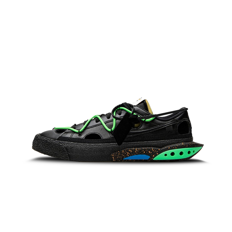 Nike Blazer Low Off-White Black Electro Green | crepdogcrew | Shoes by Crepdog Crew