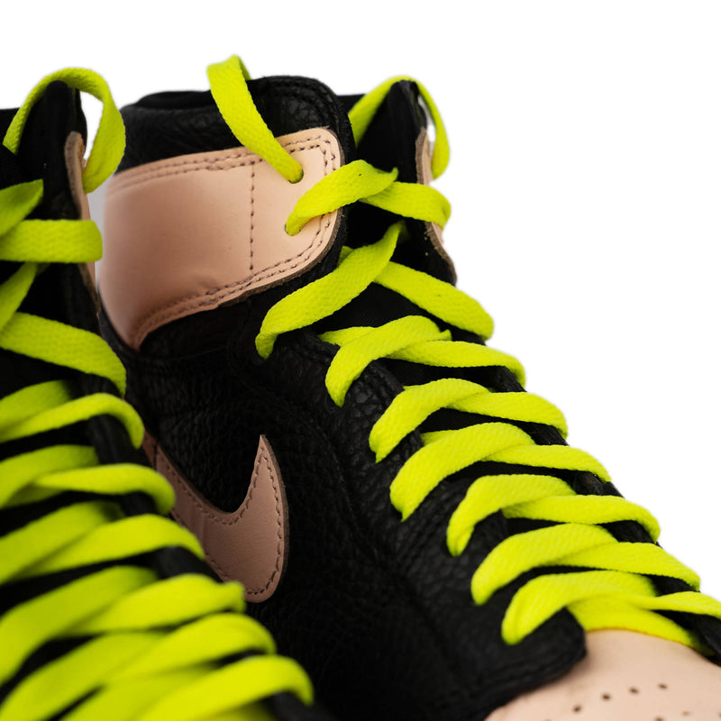 Neon Green Flat Laces | The GoodLace Company | Streetwear Laces by Crepdog Crew