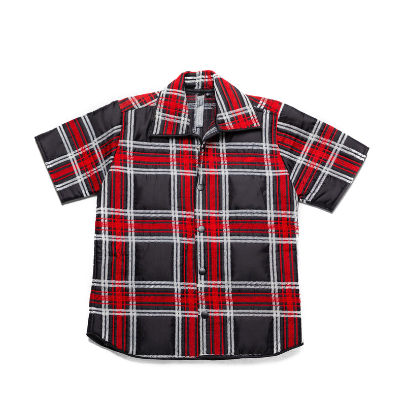 Quilted BRED Shirt 1 OF 1 | NATTY GARB | Streetwear Shirts by Crepdog Crew