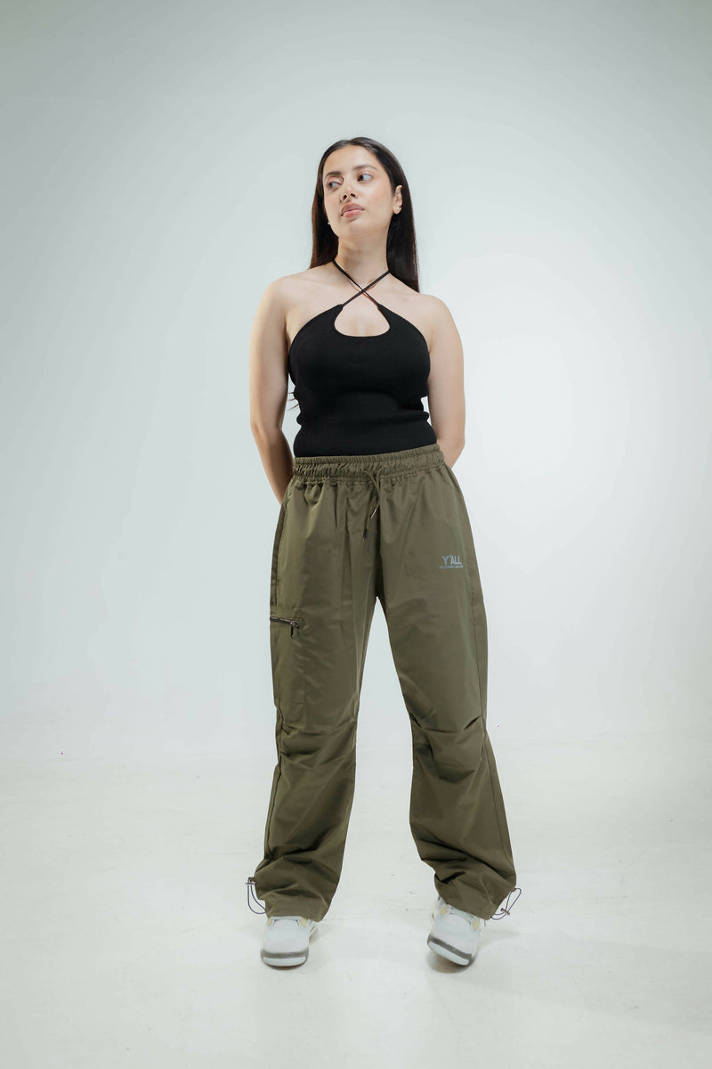 PARA (MILITARY GREEN) | Y*ALL | Streetwear Pants Trousers by Crepdog Crew