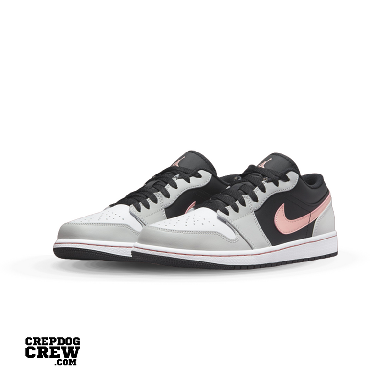 Jordan 1 Low Black Grey Pink | Nike Air Jordan | Sneaker Shoes by Crepdog Crew